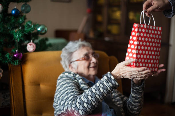 istock Grandmother for Christmas. 1086416882