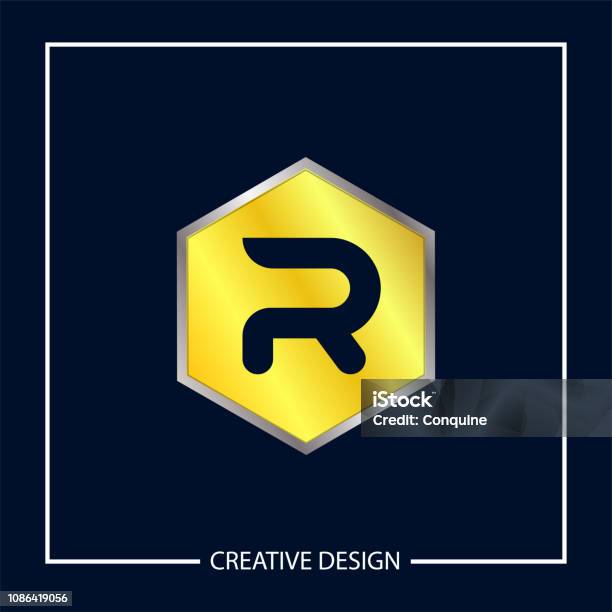 Letter R Inshil Initial Letter R Logo Template Vector Design Stock Illustration ...