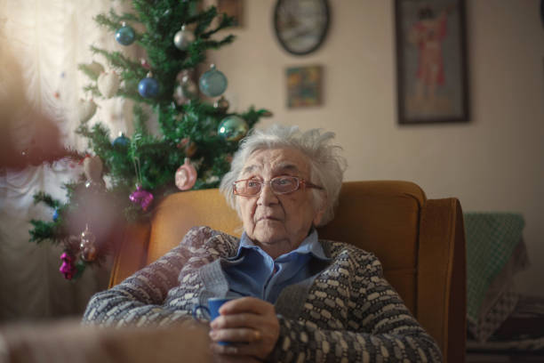 istock Grandmother at home for Christmas. 1086419436