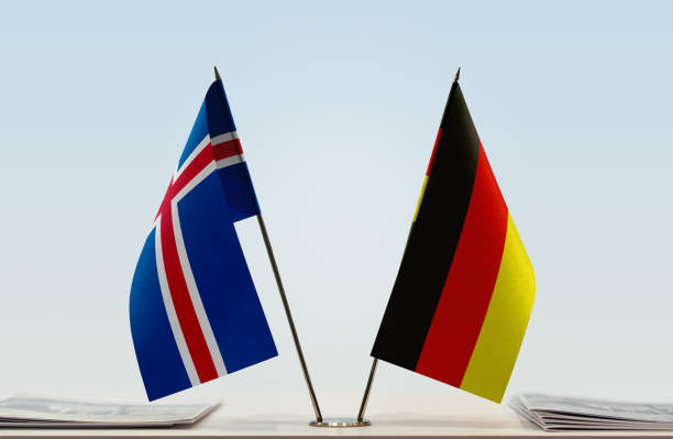 istock Flags of Iceland and Germany 1086422614
