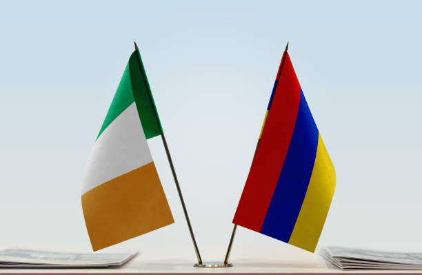istock Flags of Ireland and Armenia 1086422864