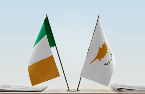 istock Flags of Ireland and Cyprus 1086422944