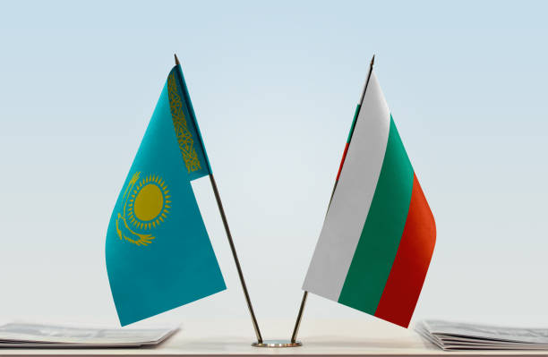 istock Flags of Kazakhstan and Bulgaria 1086424802