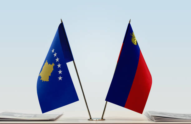 istock Flags of Kosovo and Liechtenstein 1086426536