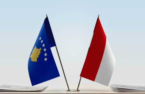 istock Flags of Kosovo and Monaco 1086426572