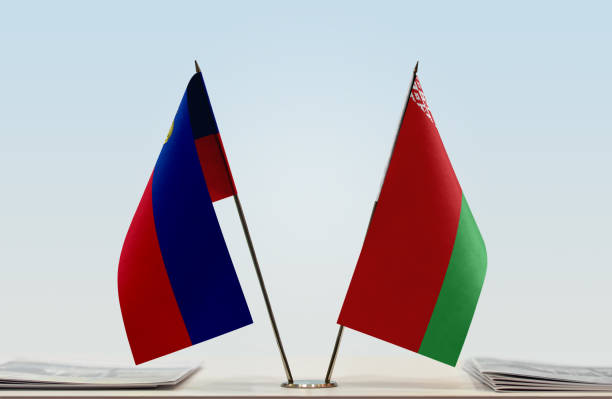 istock Flags of Liechtenstein and Belarus 1086427508