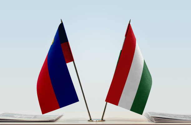istock Flags of Liechtenstein and Hungary 1086429652