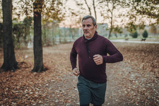istock Senior man running in the park 1086429838