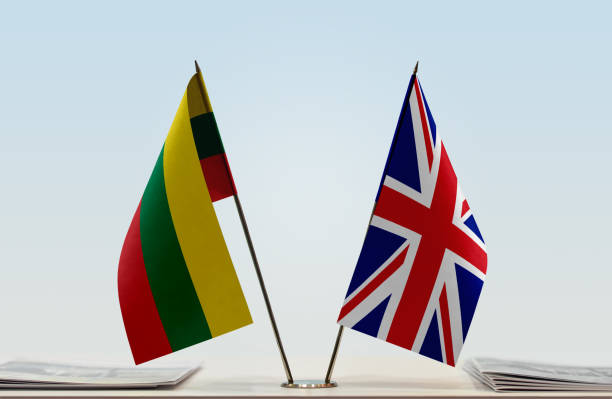 istock Flags of Lithuania and United Kingdom 1086431430