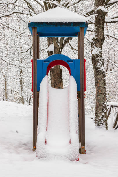 istock Playground in the snow 1086434866
