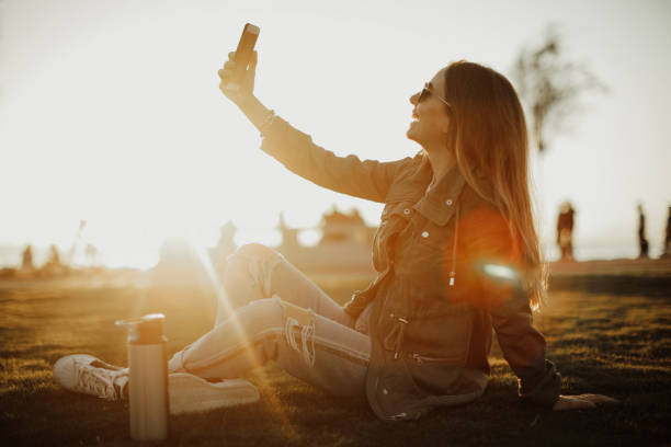 istock Beautiful women on the nature 1086438334