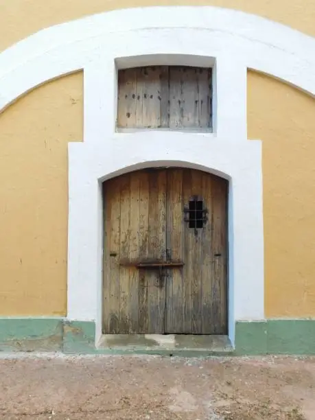 Old door from El Morro, Historic district, San Juan , Puerto Rico