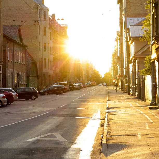 istock street in the light of the setting sun 1086449428