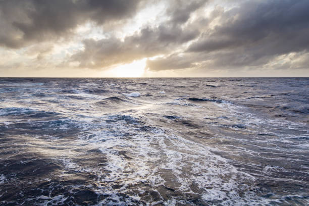 Stormy seas stock photo