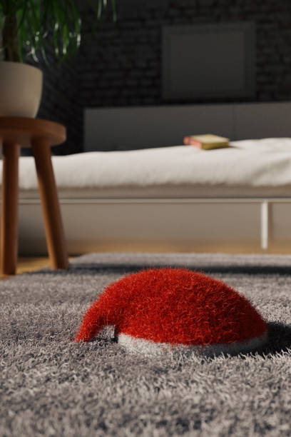 istock 3d rendering of christmas hat laying on rug 1086456550