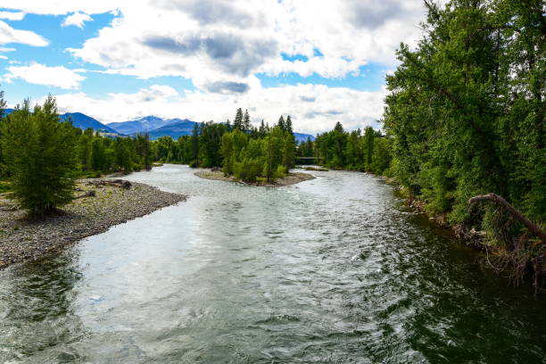 istock Methow River view from Spring Creek Suspension Bridge, Washington-USA 1086462382