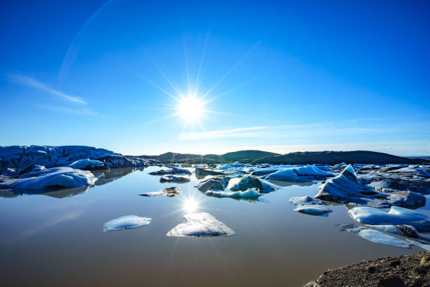 Glacier Iceland in winter