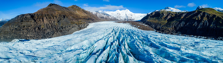 Glacier Iceland in winter