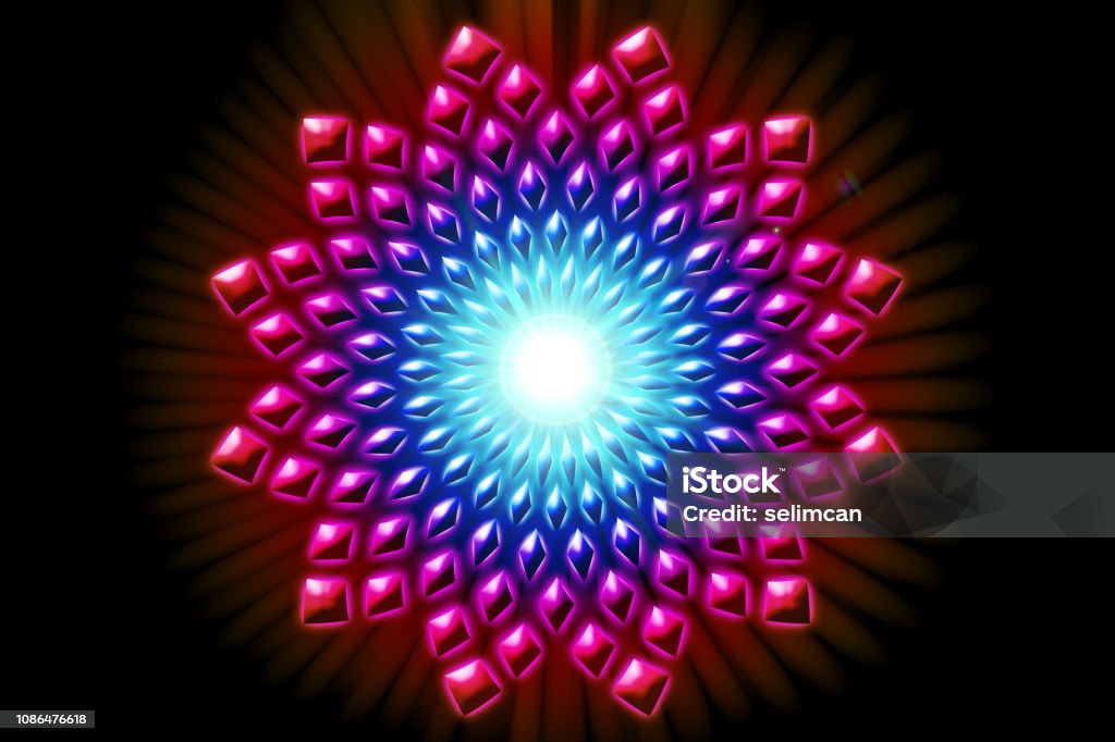 Fibonacci Spiral Dot Pattern Stock Photo - Download Image Now ...