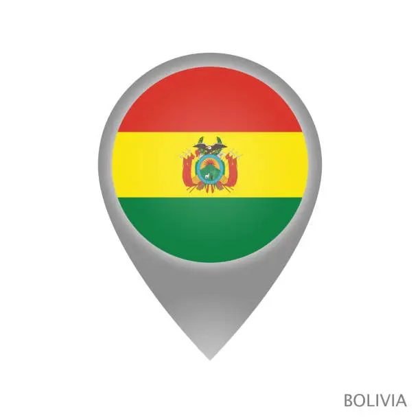 Vector illustration of Bolivia point