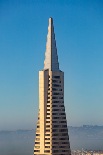 SAN FRANCISCO, USA - JUNE 20, 2012: skyscraper transamerica pyramid in San Francisco.
