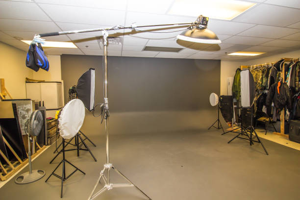 istock Professional Photography Studio With Lighting 1086502660