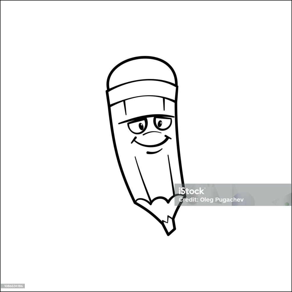 Pencil Cartoon Character Stock Illustration - Download Image Now - Cartoon,  Characters, Concepts - iStock