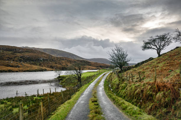 This is a remote mountain road near Fintown in Donegal Ireland