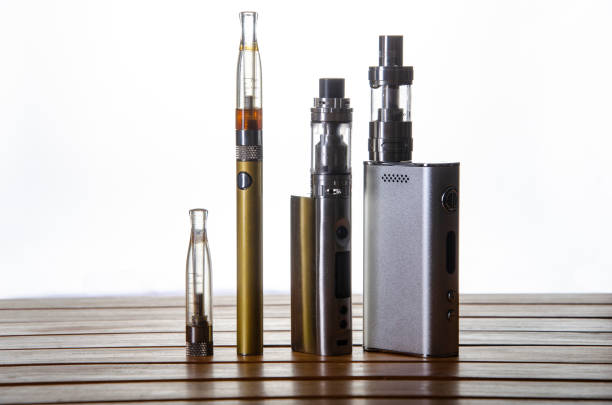 istock vape devices and electronic cigarette, ecig with white background. 1086551014