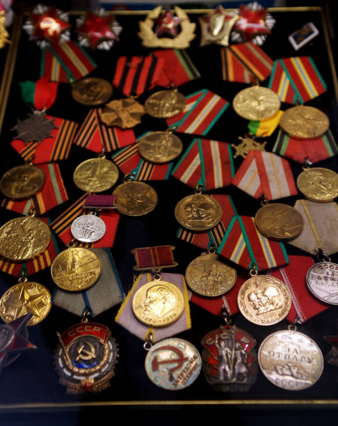 istock Veteran medals of wars 1086555048