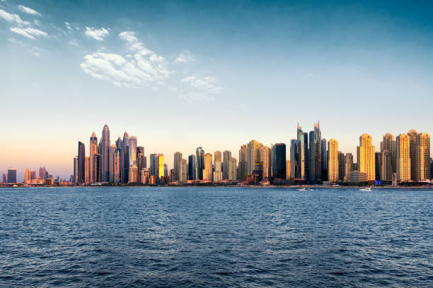 istock Dubai Marina at sunset, United Arab Emirates 1086564236