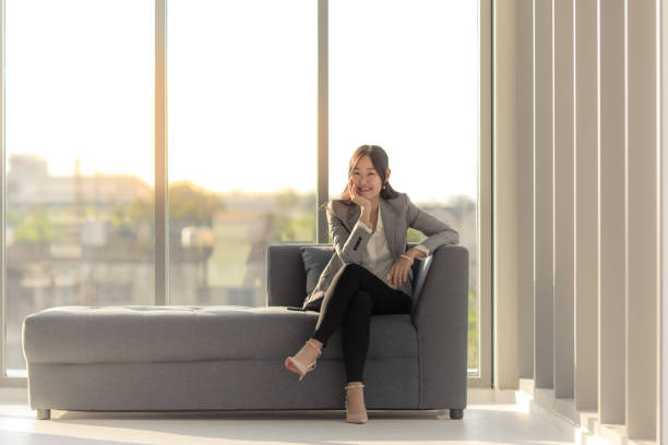 istock Businesswoman happy at work 1086564628
