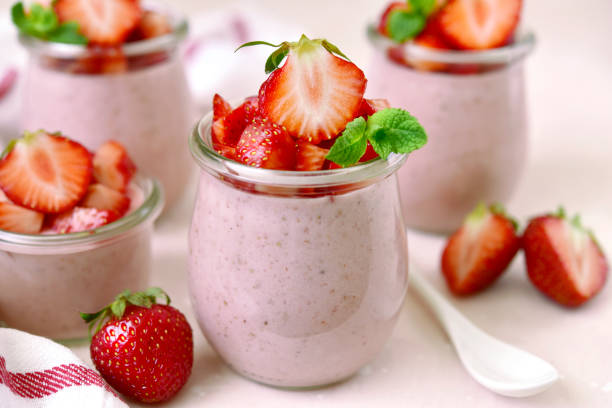 istock Homemade strawberry mousse 1086564670