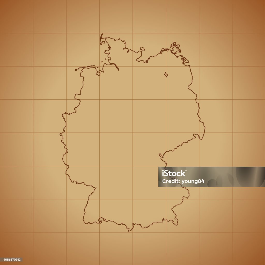 Germany Block Map Germany Map Stock Illustration - Download Image Now - Cartography ...