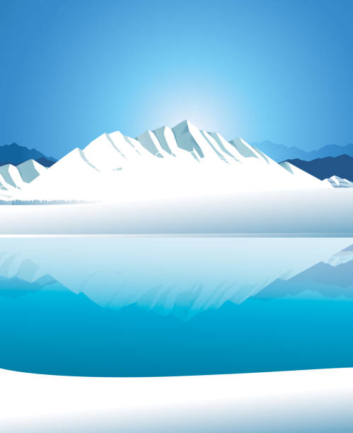 북극 - arctic canada landscape manitoba stock illustrations