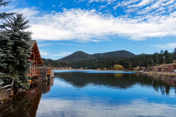 istock Lake in mountains Colorado. 1086590558