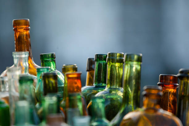 istock collection of old glass bottles 1086594514