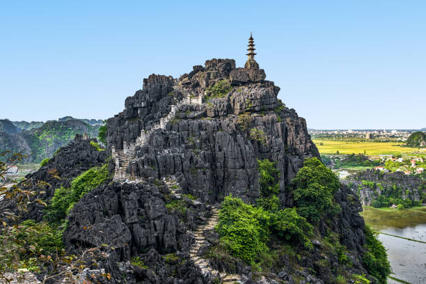 istock Hang Mua (Buy Cave mountain) sunset view in Ninh Binh, VietNam 1086596186
