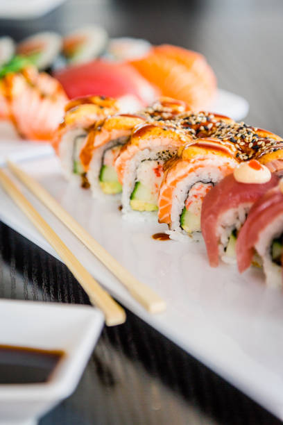 istock Delicious organic sushi 1086598852