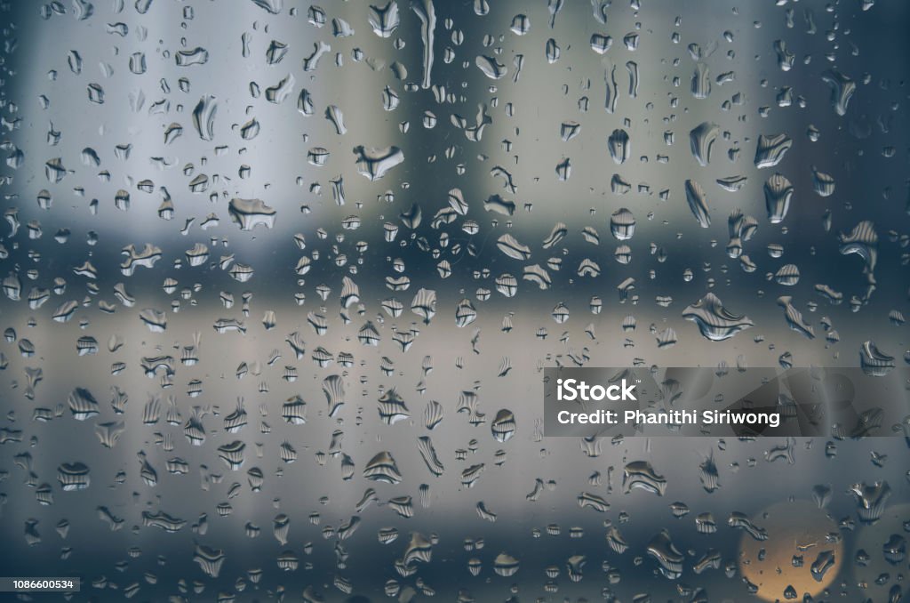 Background And Wallpaper By Rainy Drop And Water Drops On Window Glass  Stock Photo - Download Image Now - iStock