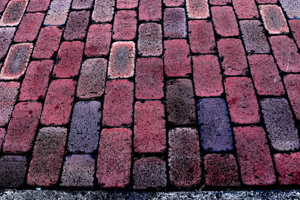 istock Brick wall background urban city building scene 1086600584