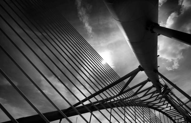 istock General view of the metal bridge is seen. 1086604796