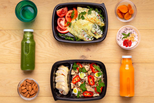 istock Ready healthy food delivery concept 1086616548