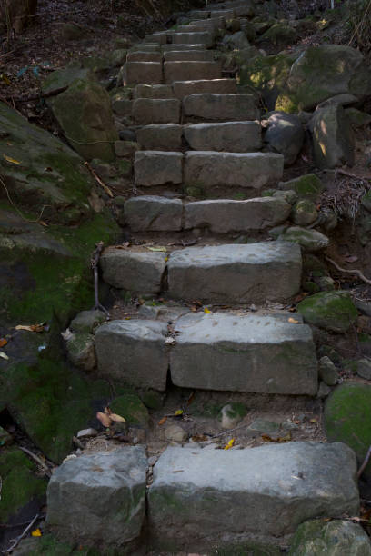 istock Old stone stairway up to the mountain 1086622742