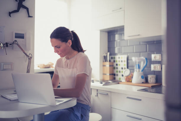 istock Young business women working at home 1086624644