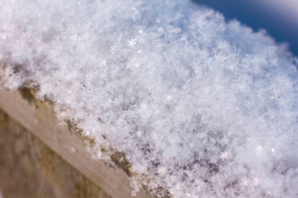 istock brilliant snow-covered rough surface , Photographed close up 1086638104