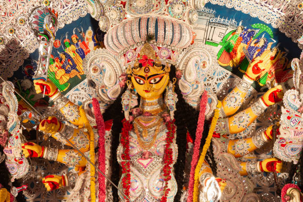istock Close Up View Of Durga Idiol From Left Hand Side 1086641760