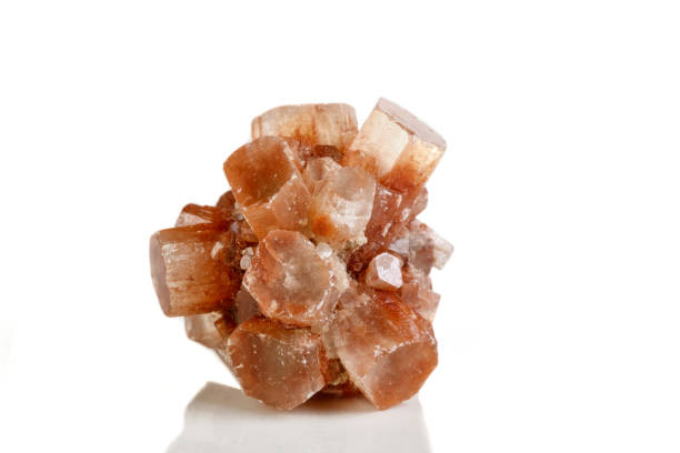 istock Macro mineral stone Aragonite on a black background 1086647258
