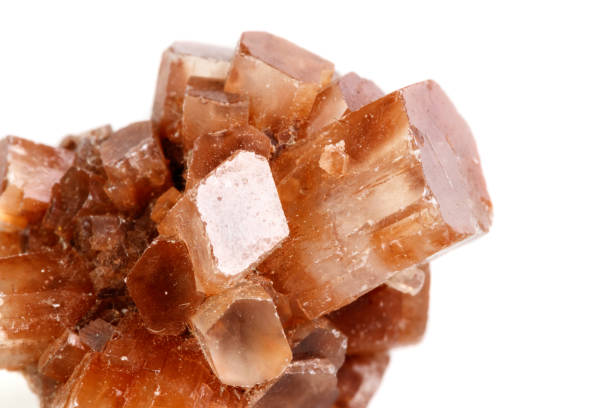 istock Macro mineral stone Aragonite on a black background 1086648416
