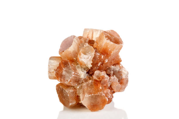 istock Macro mineral stone Aragonite on a black background 1086648550
